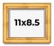 8.5x11 Deep Shadow Box Picture Frame with UV-Resistant Acrylic & Acid Free Backing, Available in 4 Finishes - Gold, Silver, Brown, White